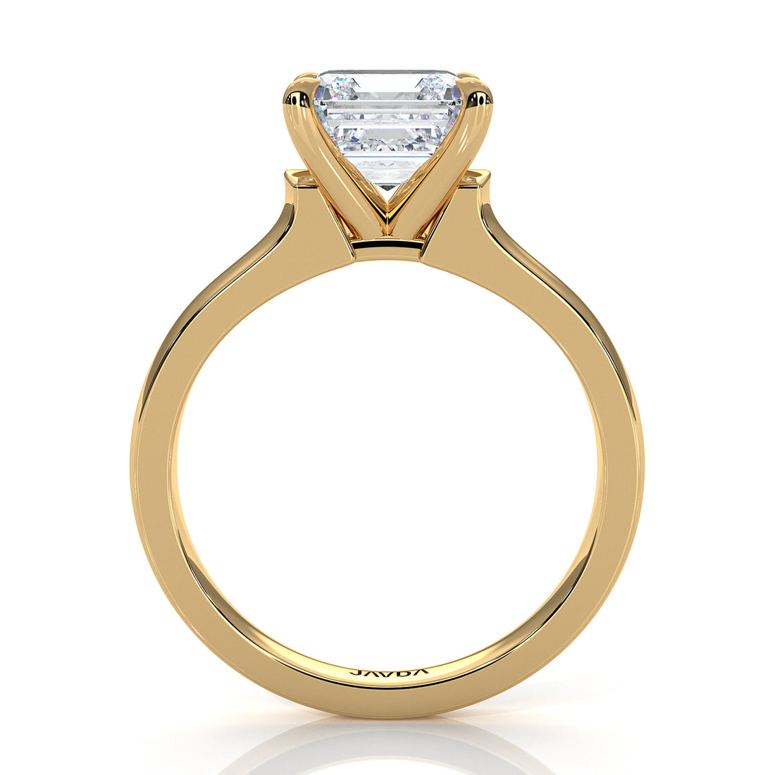 7g Contour Dome Solitaire Lab Grown Diamond IGI Certified Engagement Ring 5mm 1.00 Ctw.