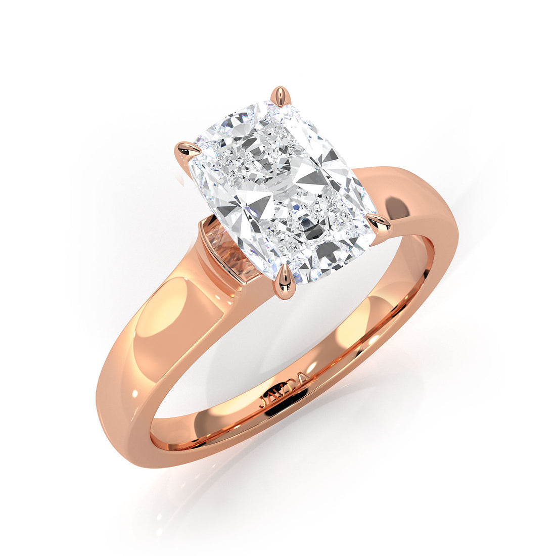 7g Contour Dome Solitaire Lab Grown Diamond IGI Certified Engagement Ring 5mm 1.00 Ctw.