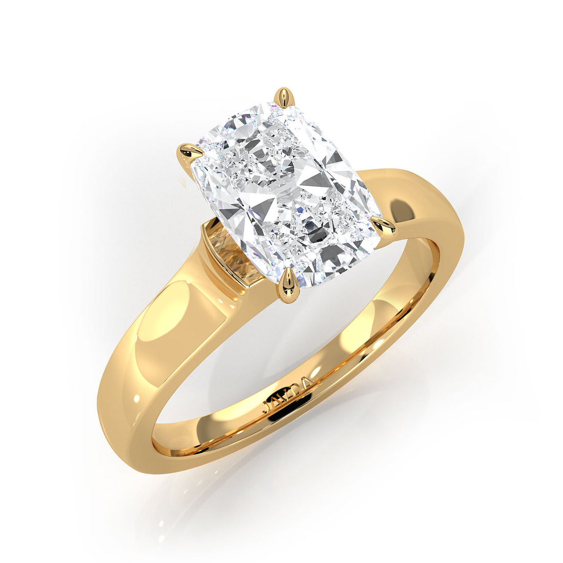7g Contour Dome Solitaire Lab Grown Diamond IGI Certified Engagement Ring 5mm 1.00 Ctw.
