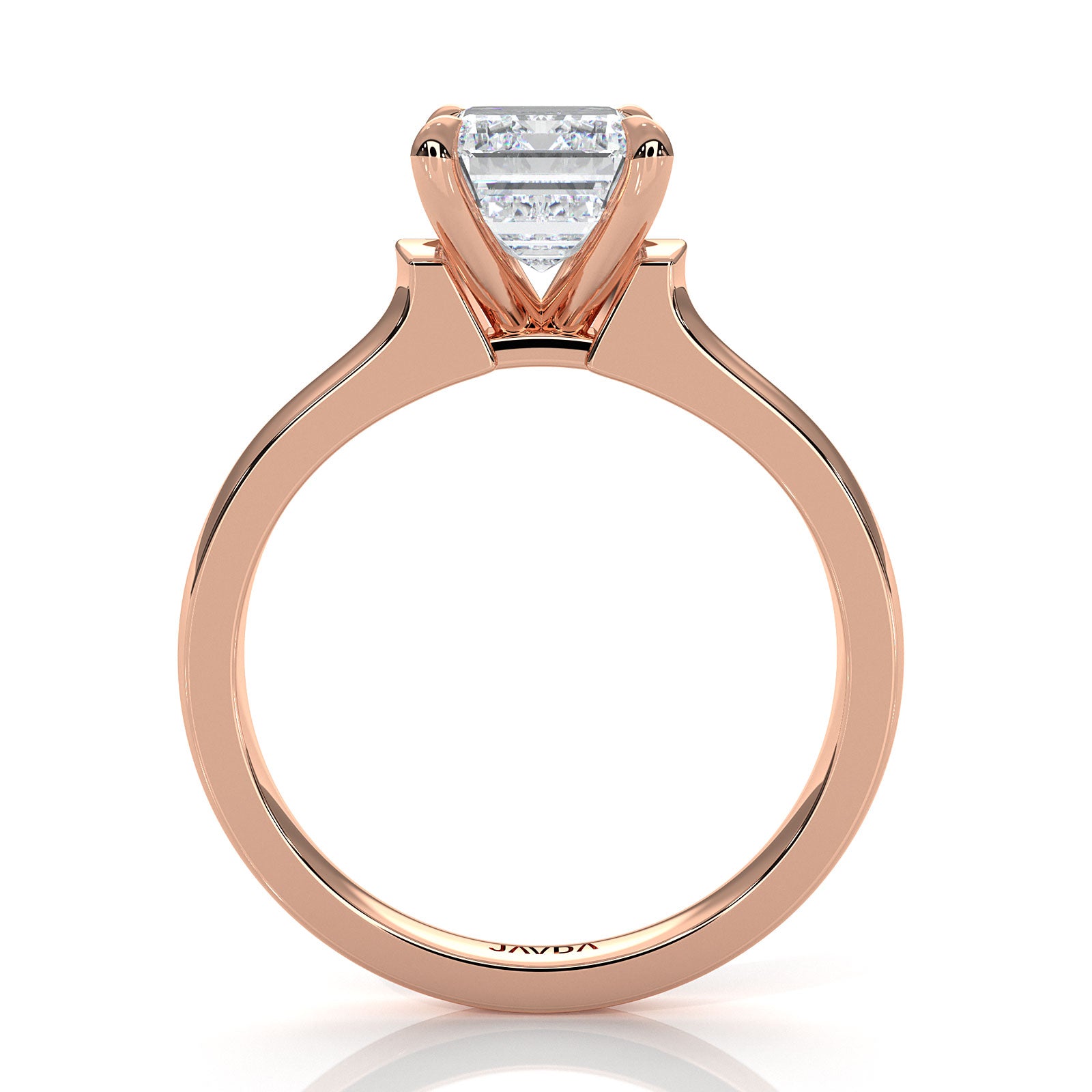 7g Contour Dome Solitaire Lab Grown Diamond IGI Certified Engagement Ring 5mm 1.00 Ctw.