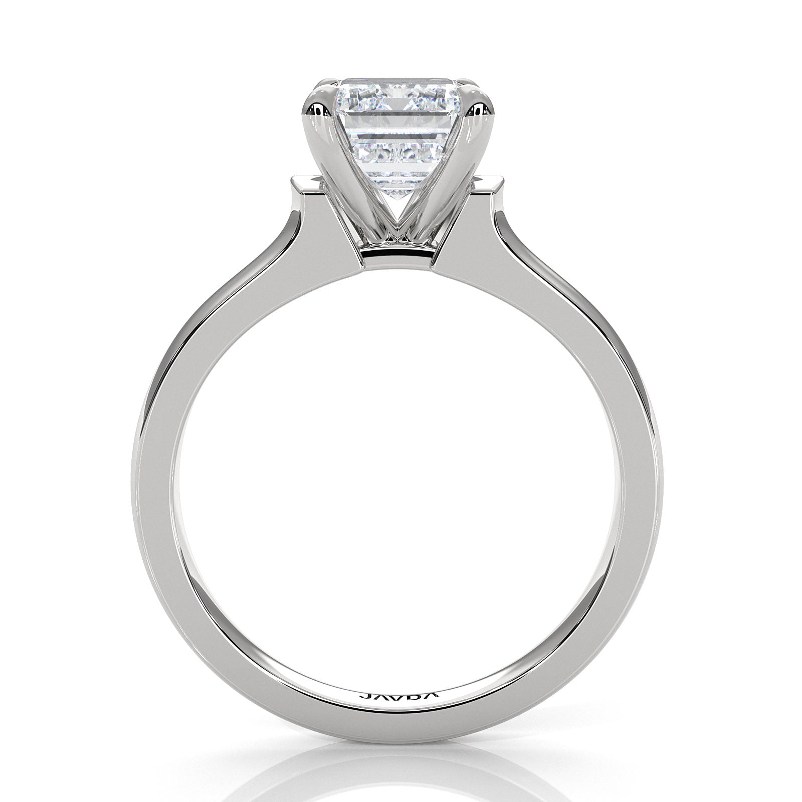 7g Contour Dome Solitaire Lab Grown Diamond IGI Certified Engagement Ring 5mm 1.00 Ctw.