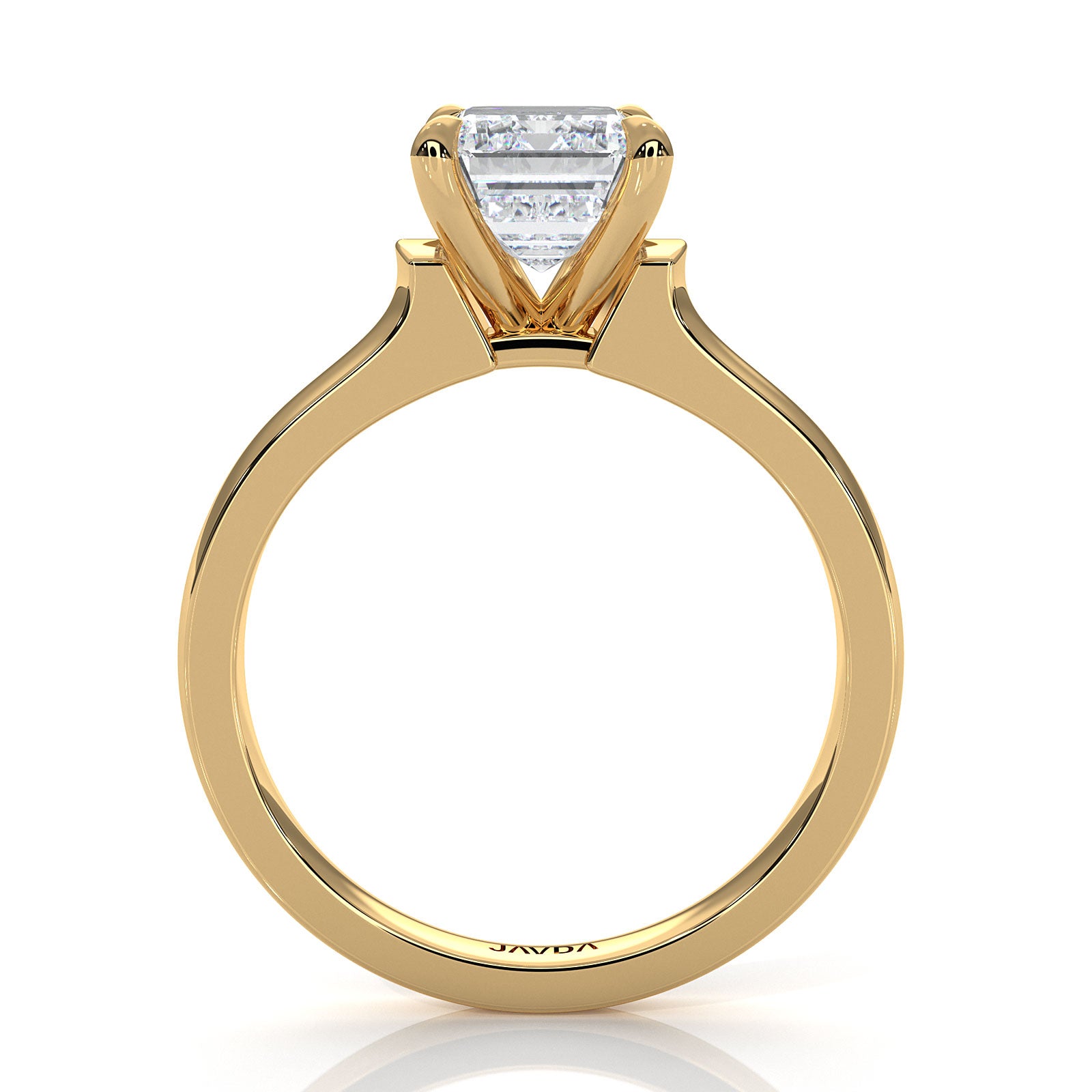 7g Contour Dome Solitaire Lab Grown Diamond IGI Certified Engagement Ring 5mm 1.00 Ctw.