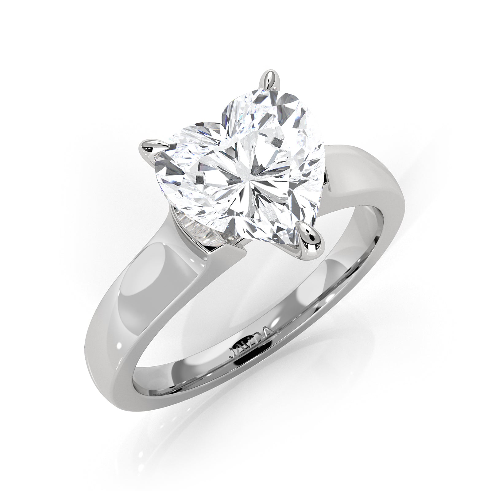 7g Contour Dome Solitaire Lab Grown Diamond IGI Certified Engagement Ring 5mm 1.00 Ctw.