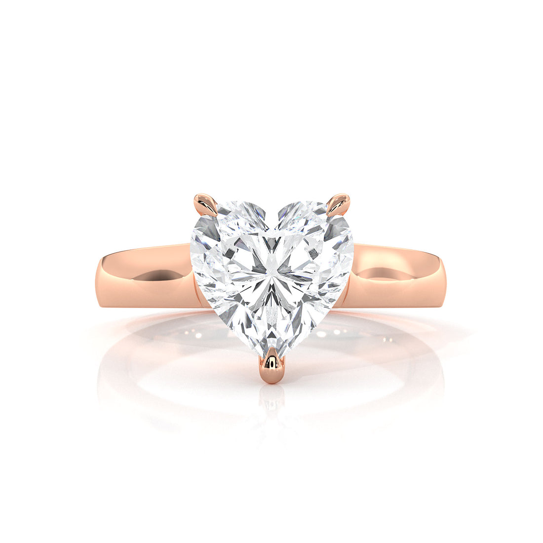 7g Contour Dome Solitaire Lab Grown Diamond IGI Certified Engagement Ring 5mm 1.00 Ctw.
