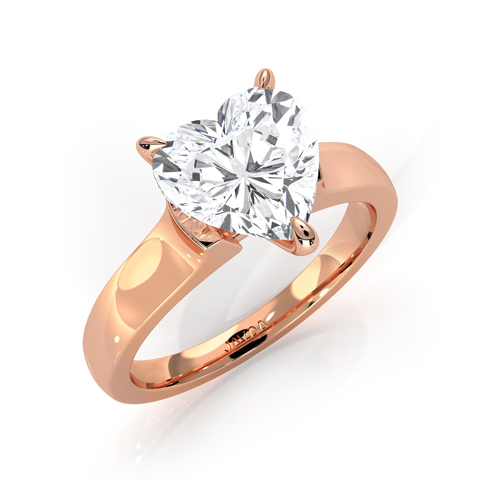 7g Contour Dome Solitaire Lab Grown Diamond IGI Certified Engagement Ring 5mm 1.00 Ctw.