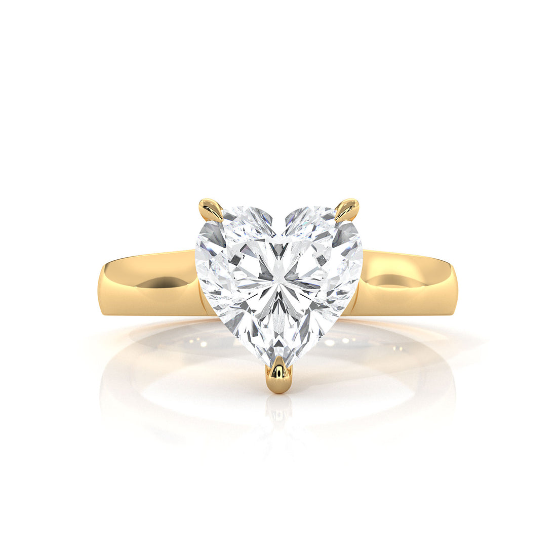 7g Contour Dome Solitaire Lab Grown Diamond IGI Certified Engagement Ring 5mm 1.00 Ctw.