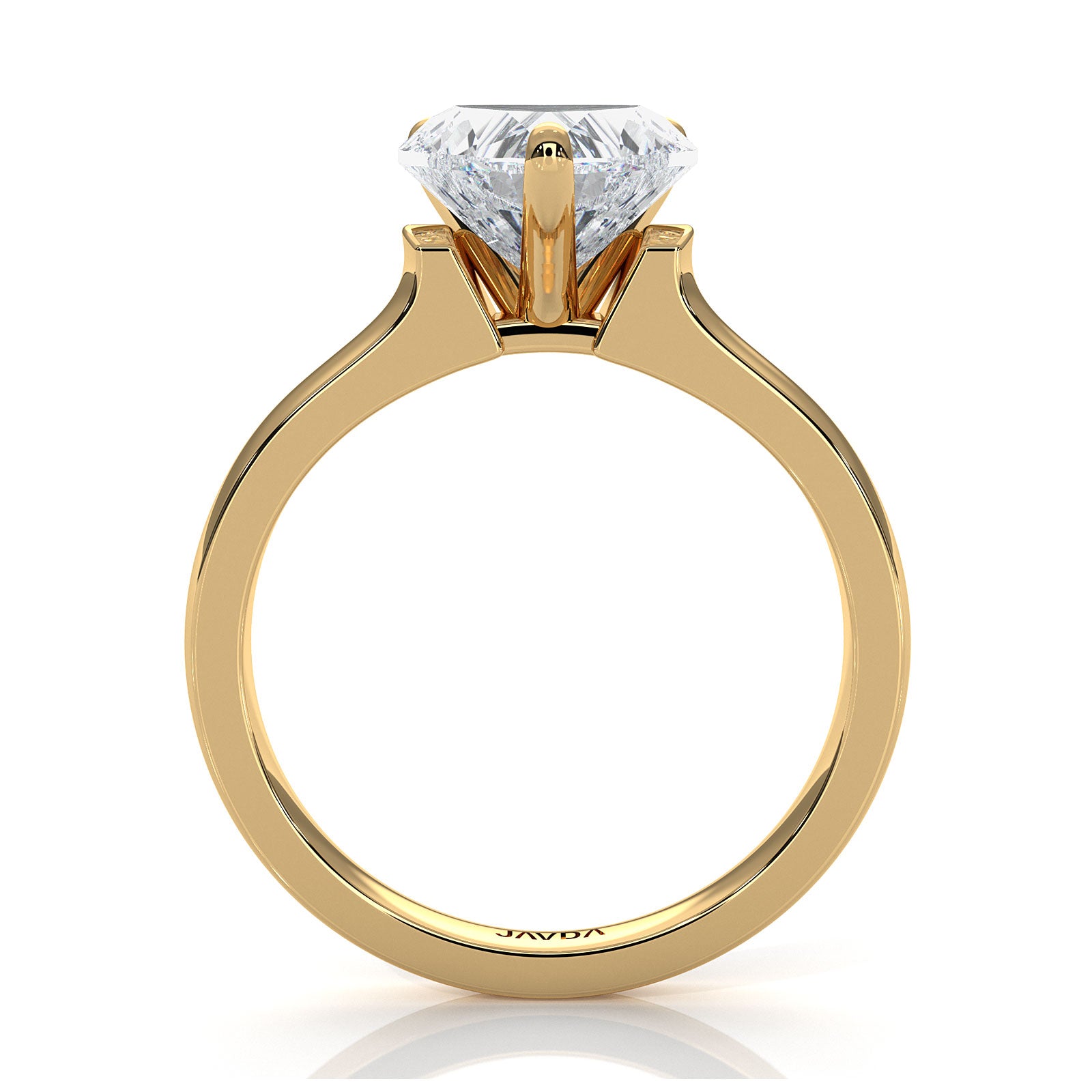 7g Contour Dome Solitaire Lab Grown Diamond IGI Certified Engagement Ring 5mm 1.00 Ctw.