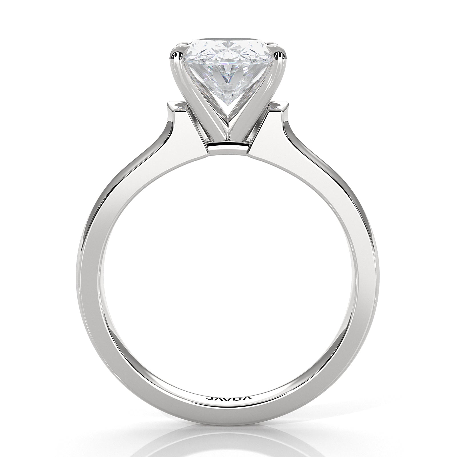 7g Contour Dome Solitaire Lab Grown Diamond IGI Certified Engagement Ring 5mm 1.00 Ctw.