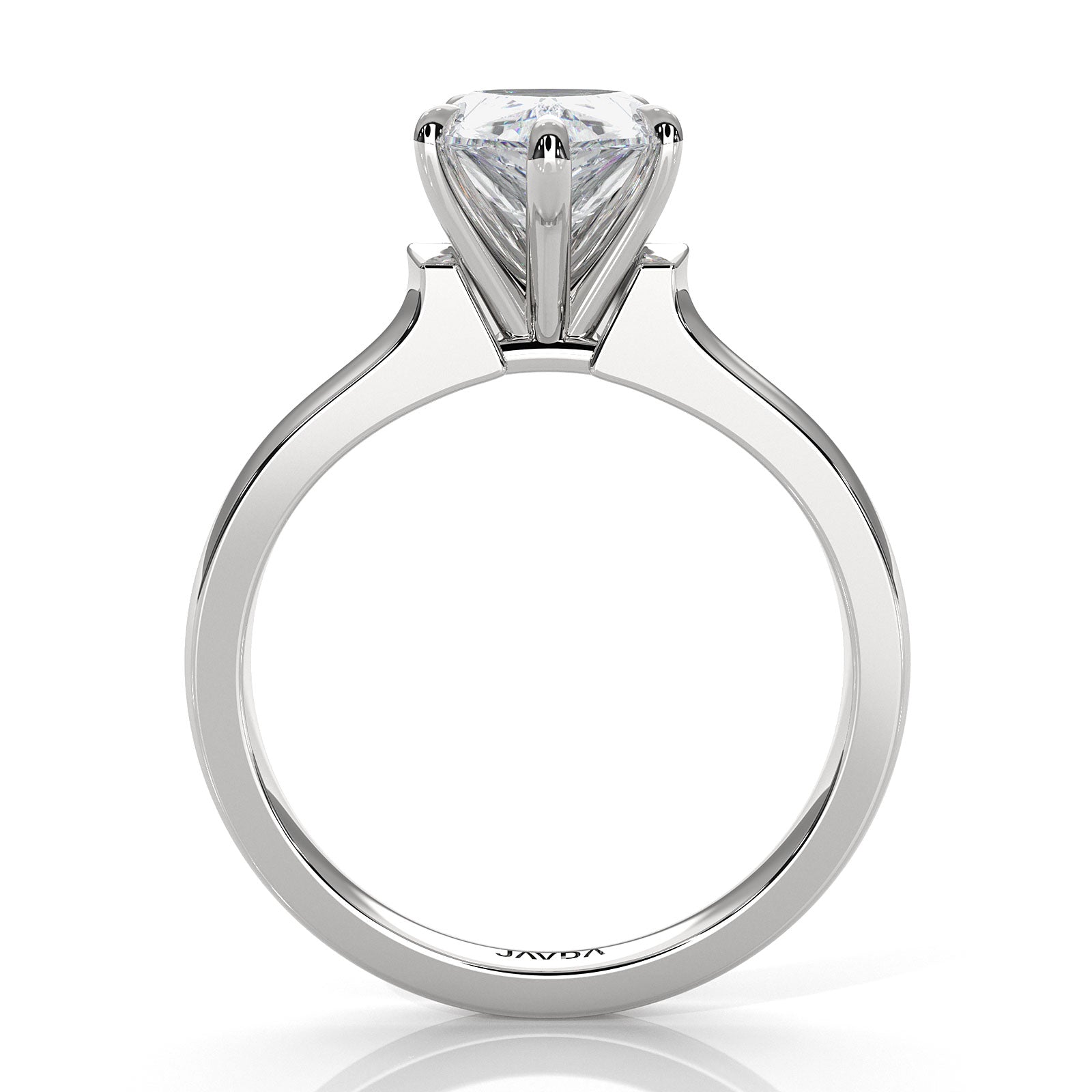 7g Contour Dome Solitaire Lab Grown Diamond IGI Certified Engagement Ring 5mm 1.00 Ctw.