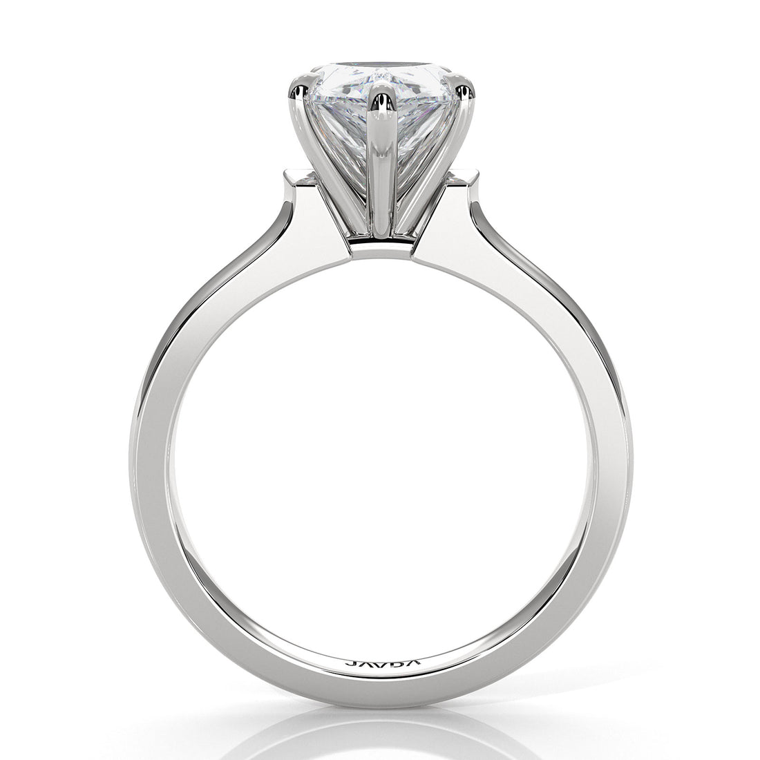 7g Contour Dome Solitaire Lab Grown Diamond IGI Certified Engagement Ring 5mm 1.00 Ctw.