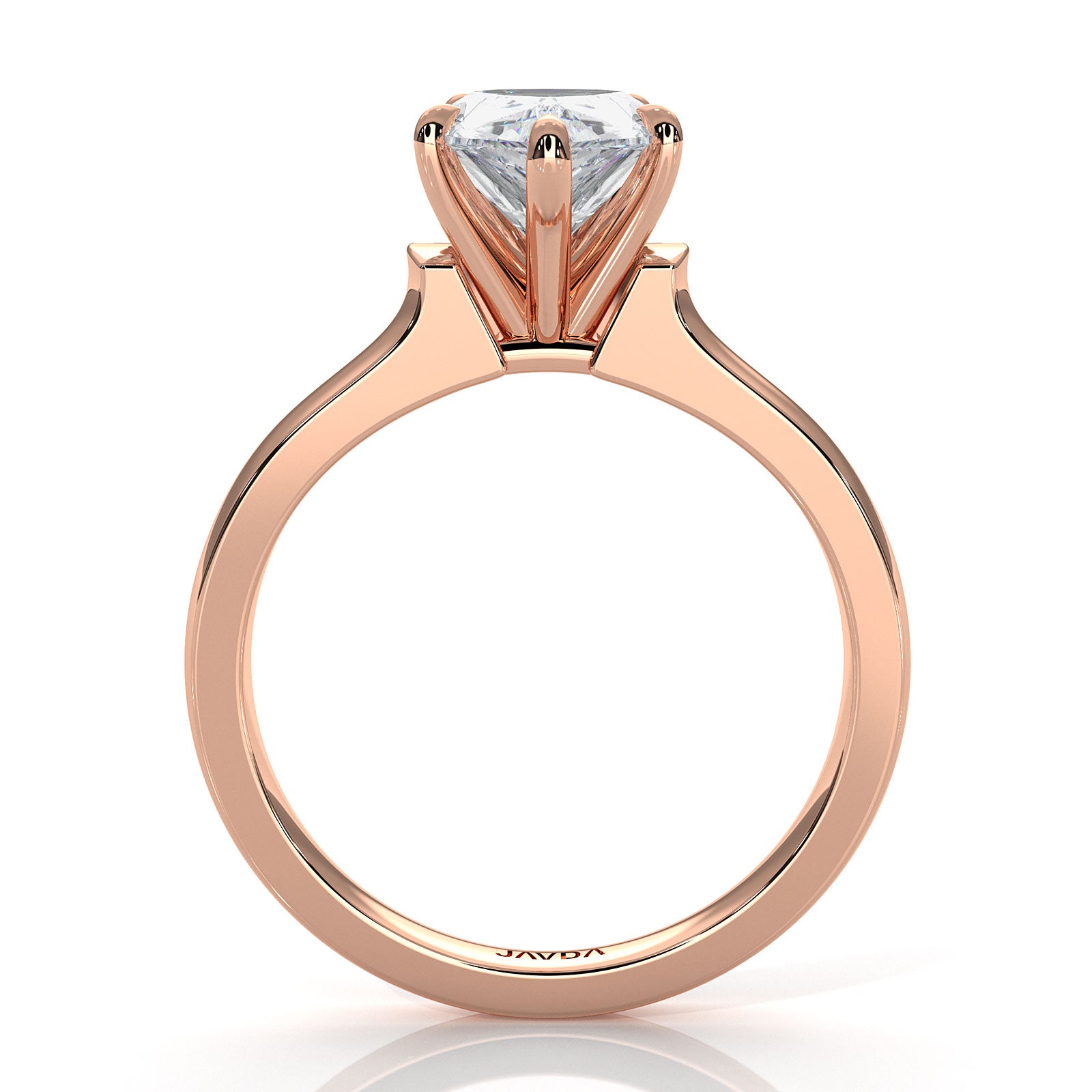 7g Contour Dome Solitaire Lab Grown Diamond IGI Certified Engagement Ring 5mm 1.00 Ctw.