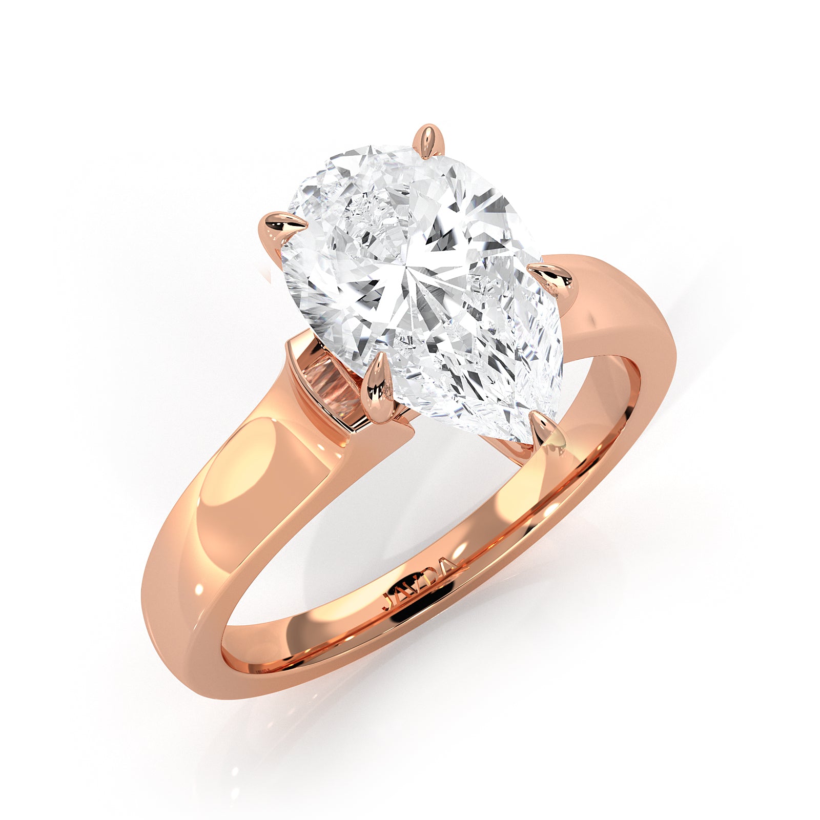 7g Contour Dome Solitaire Lab Grown Diamond IGI Certified Engagement Ring 5mm 1.00 Ctw.