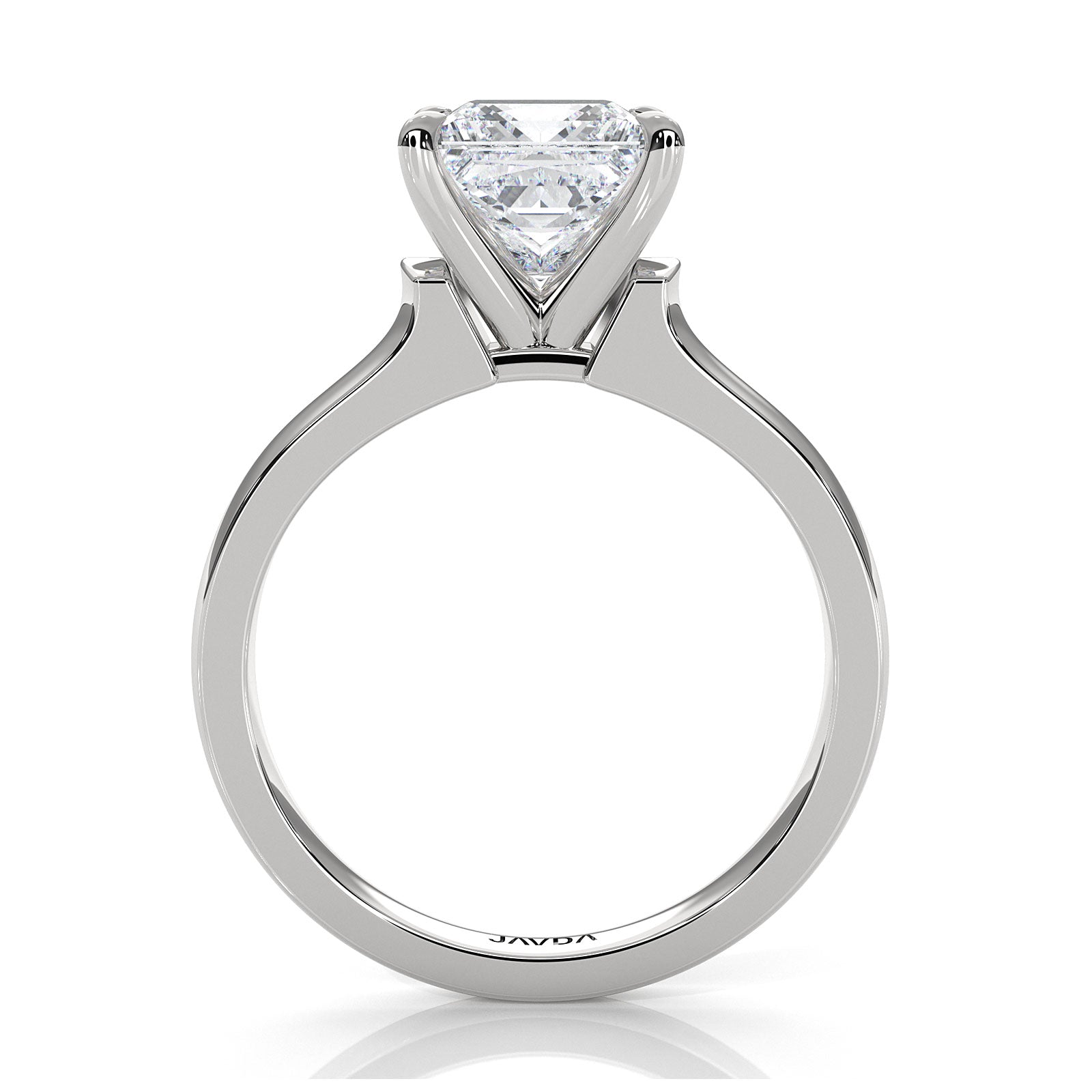 7g Contour Dome Solitaire Lab Grown Diamond IGI Certified Engagement Ring 5mm 1.00 Ctw.