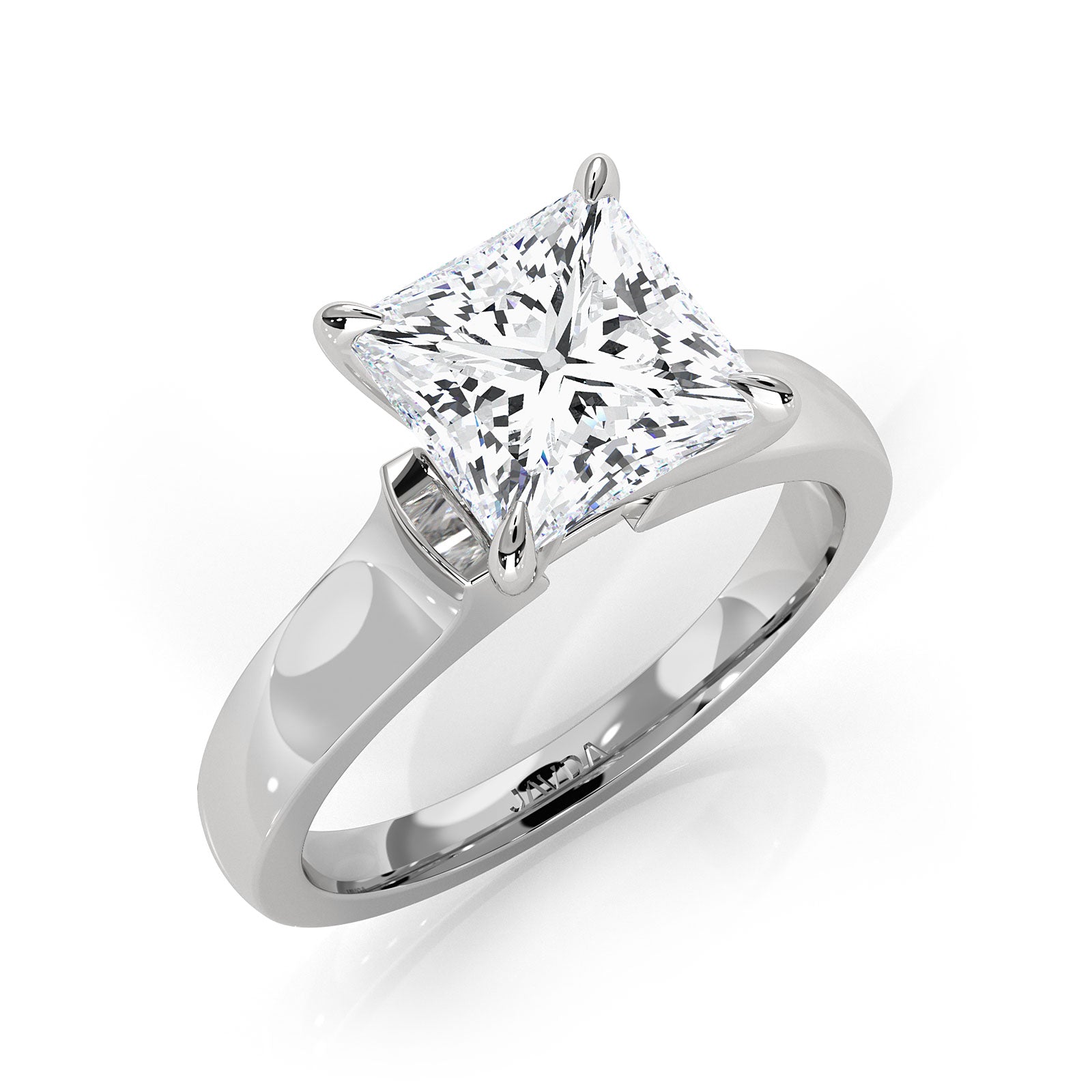 7g Contour Dome Solitaire Lab Grown Diamond IGI Certified Engagement Ring 5mm 1.00 Ctw.