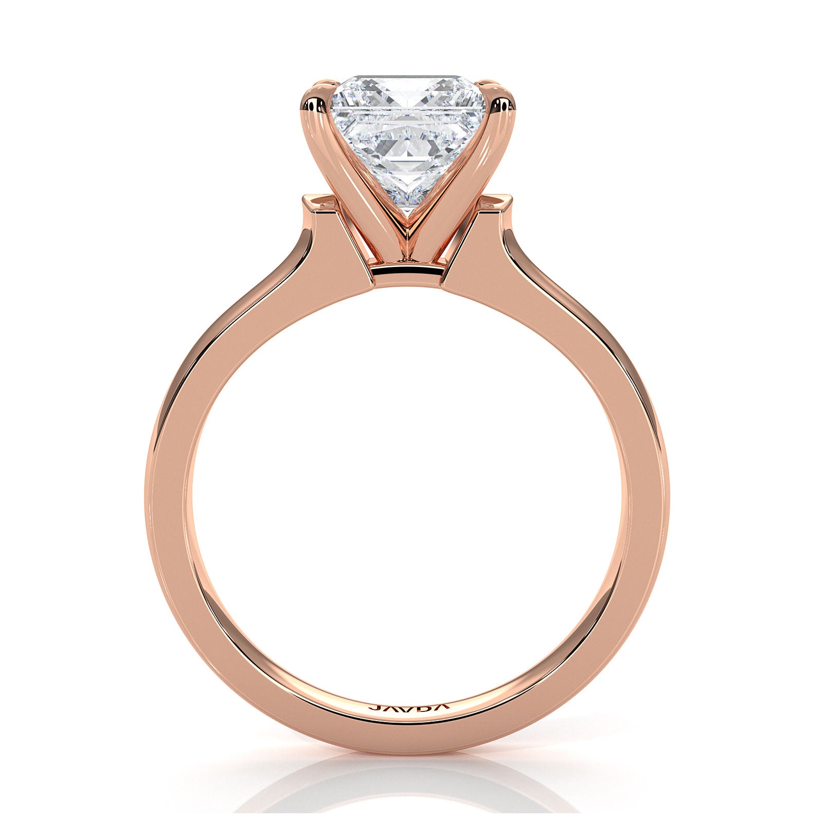 7g Contour Dome Solitaire Lab Grown Diamond IGI Certified Engagement Ring 5mm 1.00 Ctw.