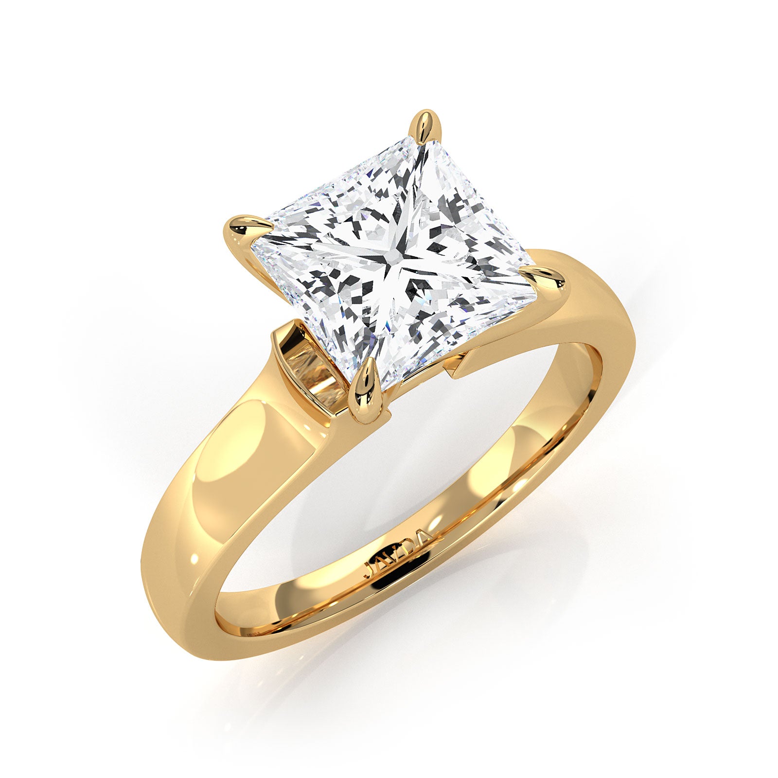 7g Contour Dome Solitaire Lab Grown Diamond IGI Certified Engagement Ring 5mm 1.00 Ctw.