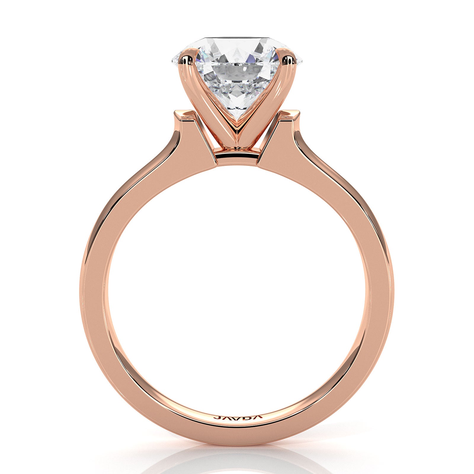 7g Contour Dome Solitaire Lab Grown Diamond IGI Certified Engagement Ring 5mm 1.00 Ctw.