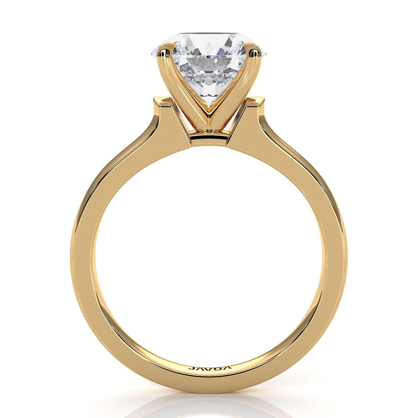 7g Contour Dome Solitaire Lab Grown Diamond IGI Certified Engagement Ring 5mm 1.00 Ctw.