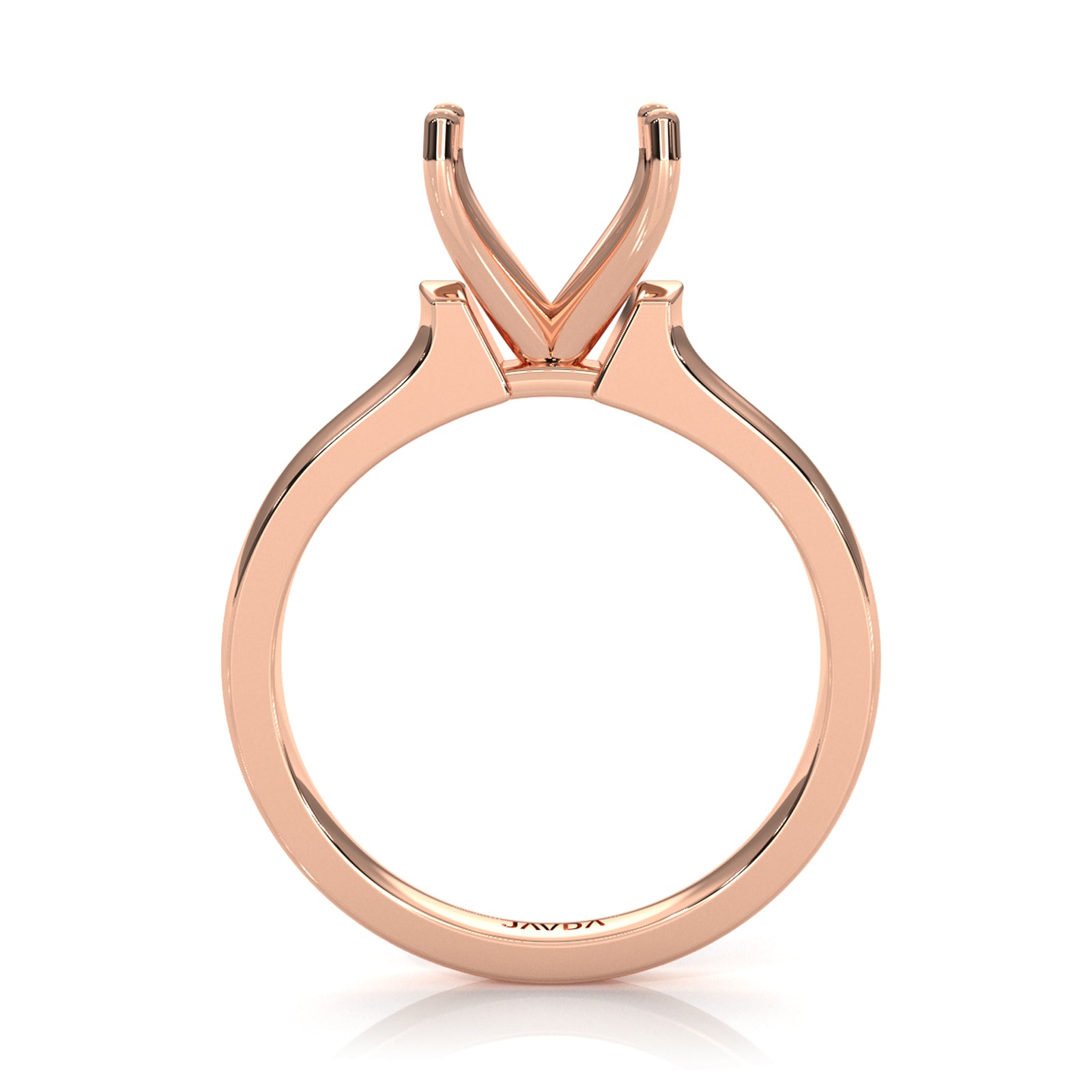 7g Contour Semi Mount Dome Solitaire Engagement Ring Setting 5mm