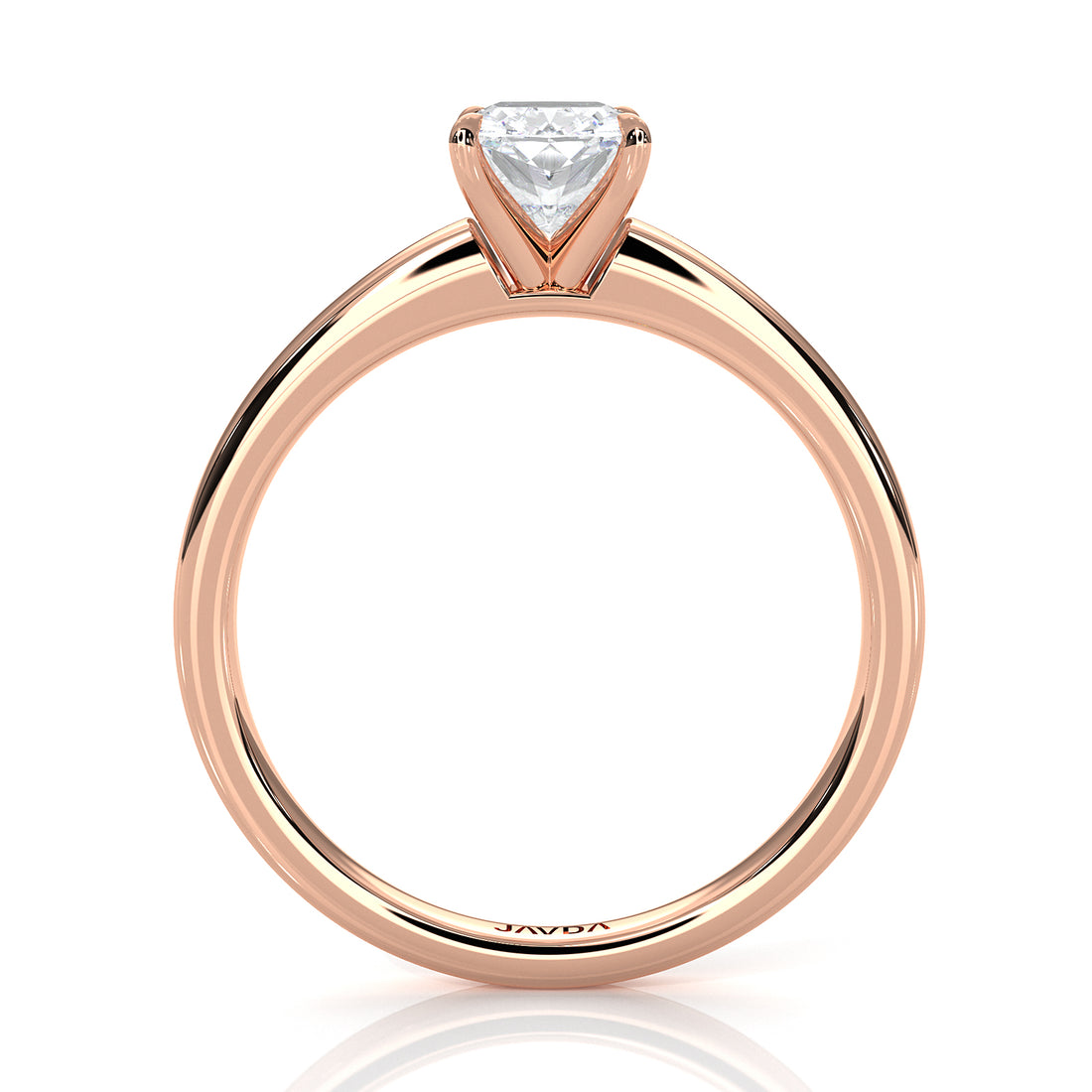 5g Lab Grown Diamond IGI Certified Flat Edge Solitaire Engagement Ring 3mm Setting 1.00 Ctw.