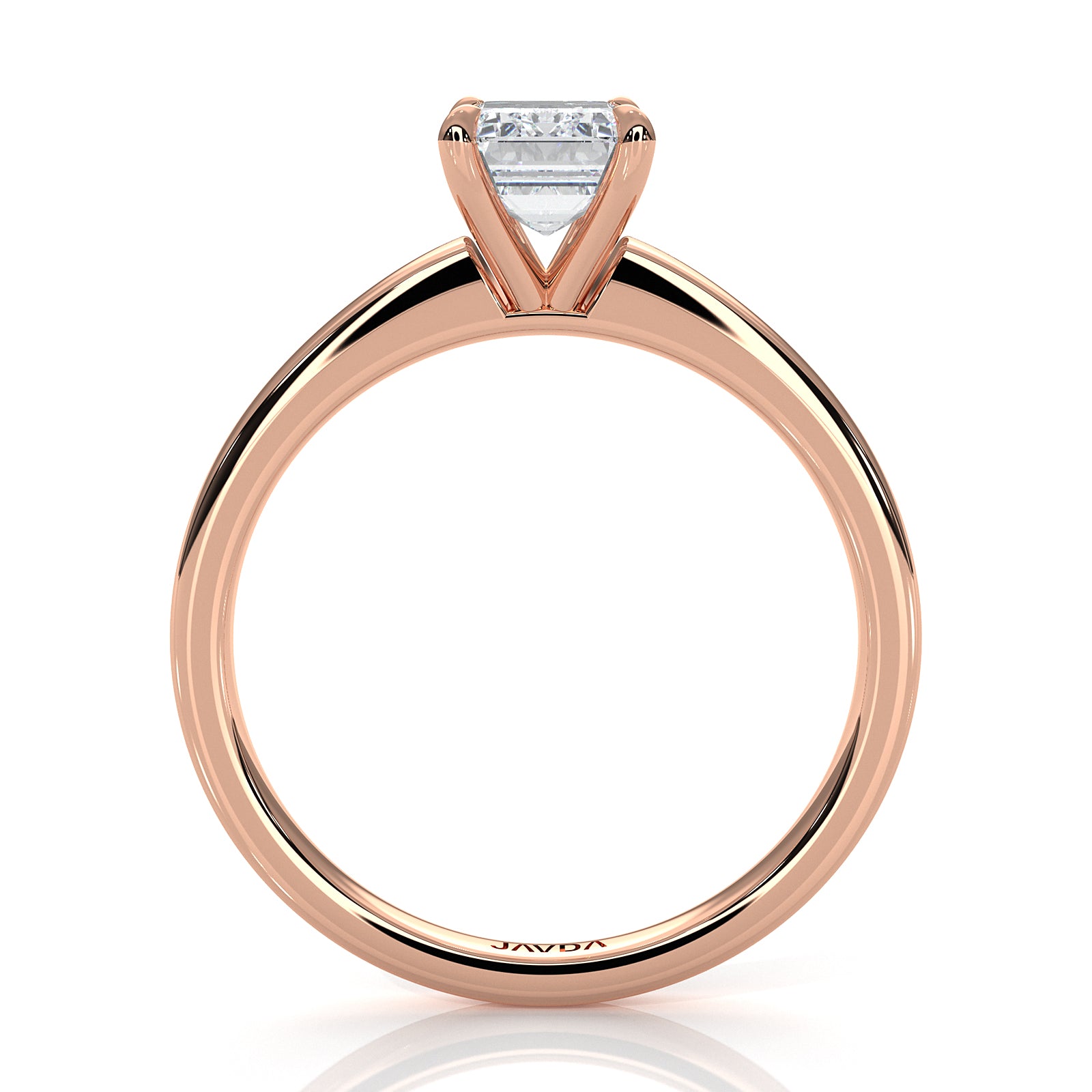 5g Lab Grown Diamond IGI Certified Flat Edge Solitaire Engagement Ring 3mm Setting 1.00 Ctw.