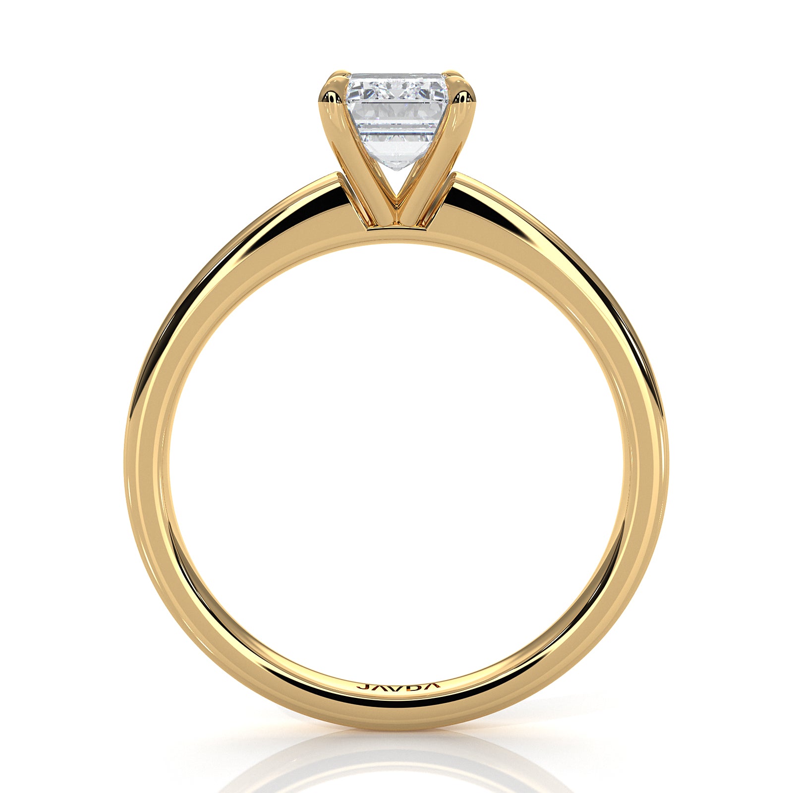 5g Lab Grown Diamond IGI Certified Flat Edge Solitaire Engagement Ring 3mm Setting 1.00 Ctw.