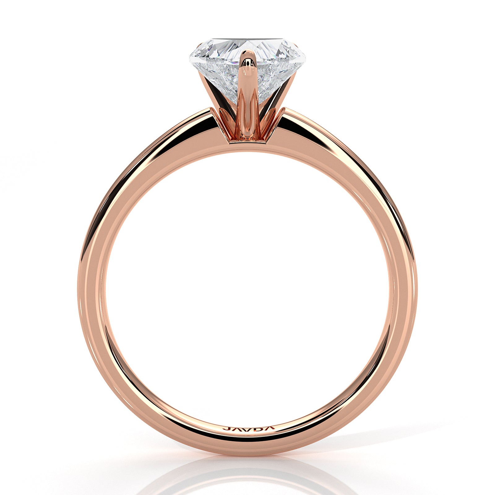 5g Lab Grown Diamond IGI Certified Flat Edge Solitaire Engagement Ring 3mm Setting 1.00 Ctw.