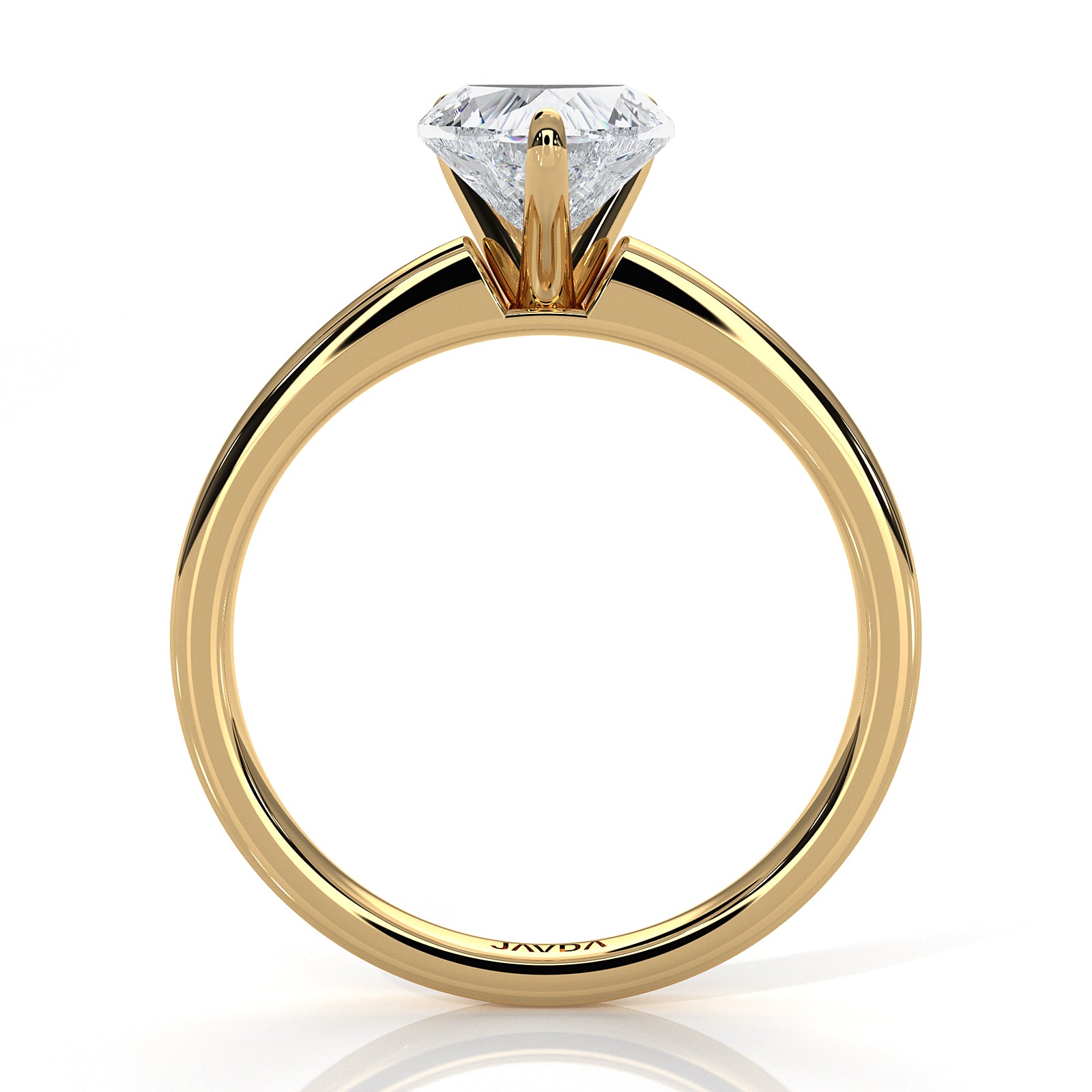 5g Lab Grown Diamond IGI Certified Flat Edge Solitaire Engagement Ring 3mm Setting 1.00 Ctw.