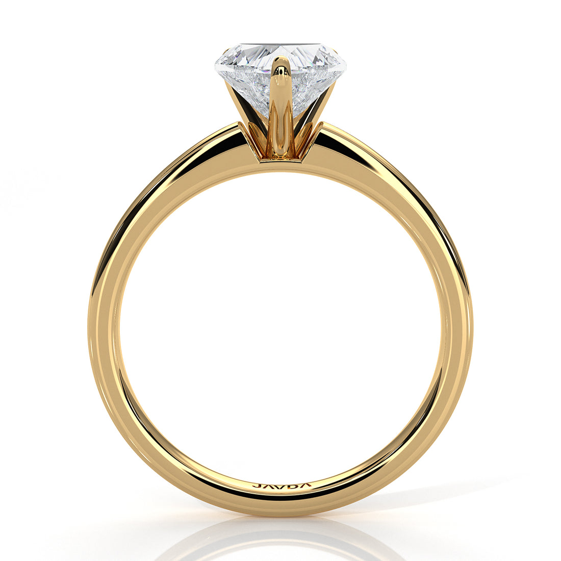 5g Lab Grown Diamond IGI Certified Flat Edge Solitaire Engagement Ring 3mm Setting 1.00 Ctw.