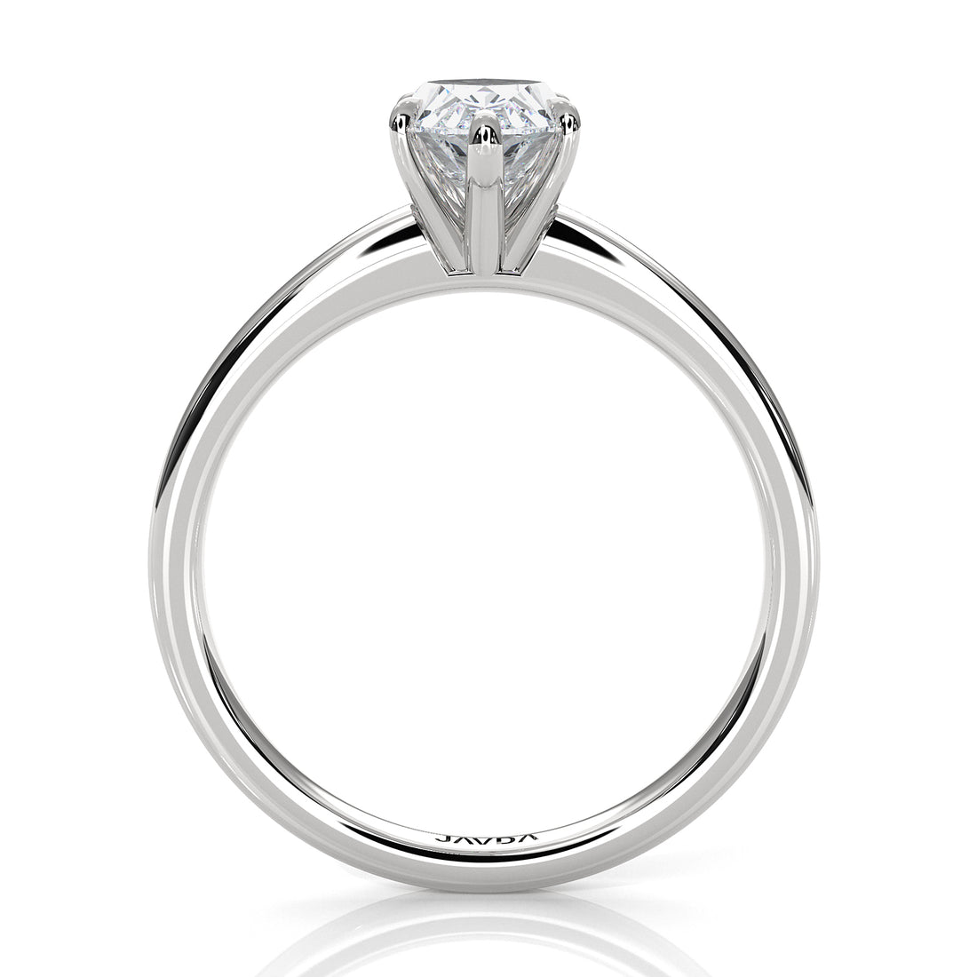 5g Lab Grown Diamond IGI Certified Flat Edge Solitaire Engagement Ring 3mm Setting 1.00 Ctw.