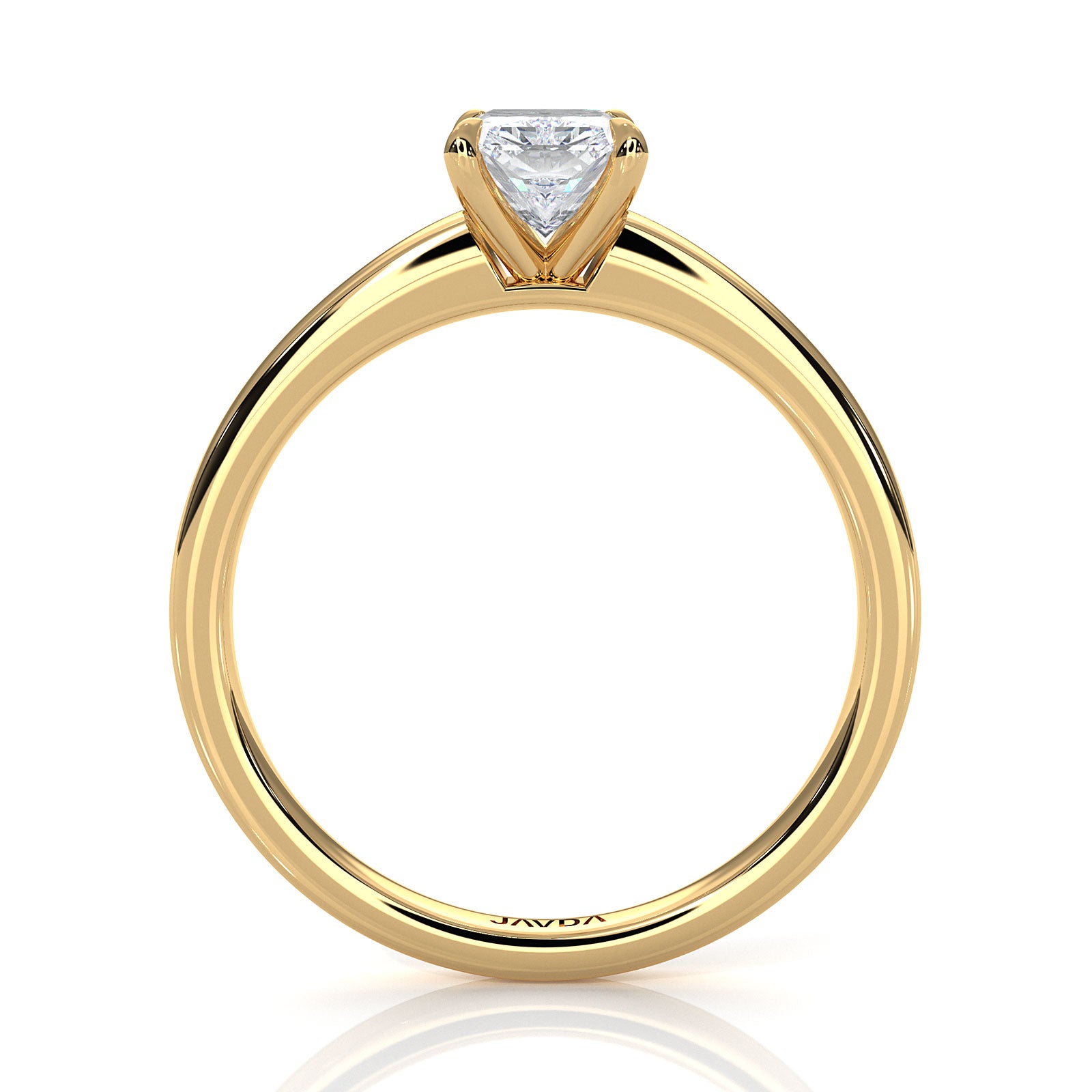 5g Lab Grown Diamond IGI Certified Flat Edge Solitaire Engagement Ring 3mm Setting 1.00 Ctw.