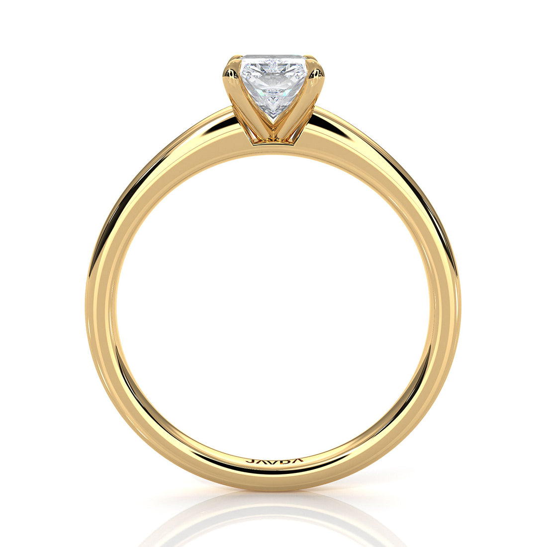 5g Lab Grown Diamond IGI Certified Flat Edge Solitaire Engagement Ring 3mm Setting 1.00 Ctw.