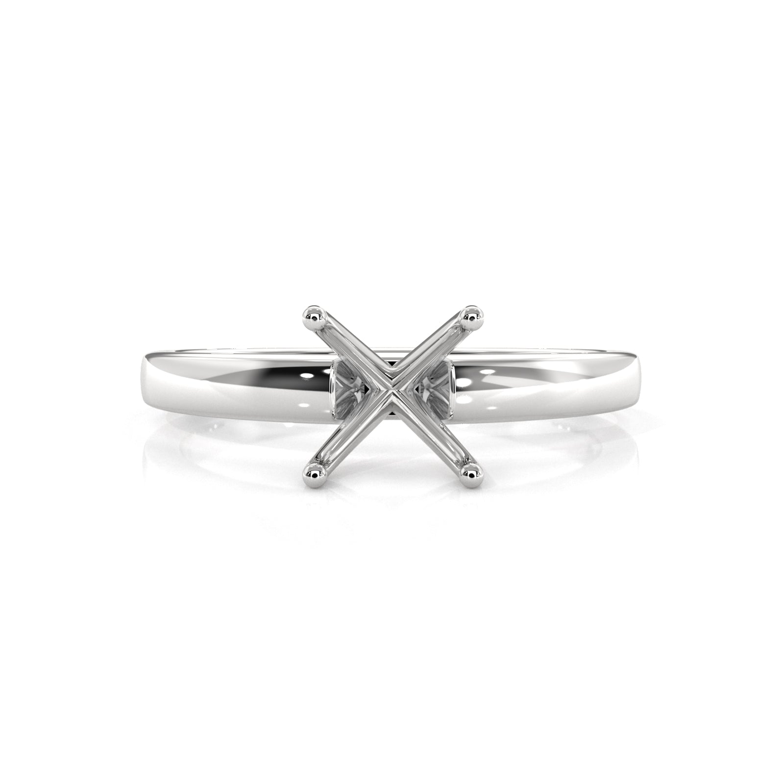 5g Solitaire Style Semi Mount Engagement Ring Setting 3mm