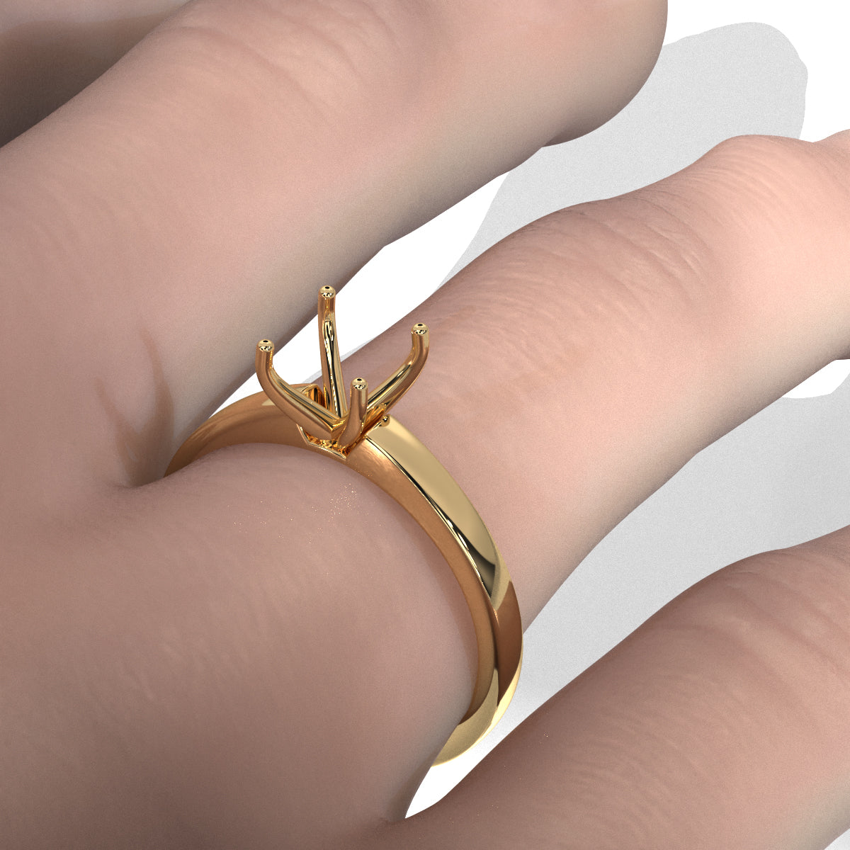 5g Solitaire Style Semi Mount Engagement Ring Setting 3mm