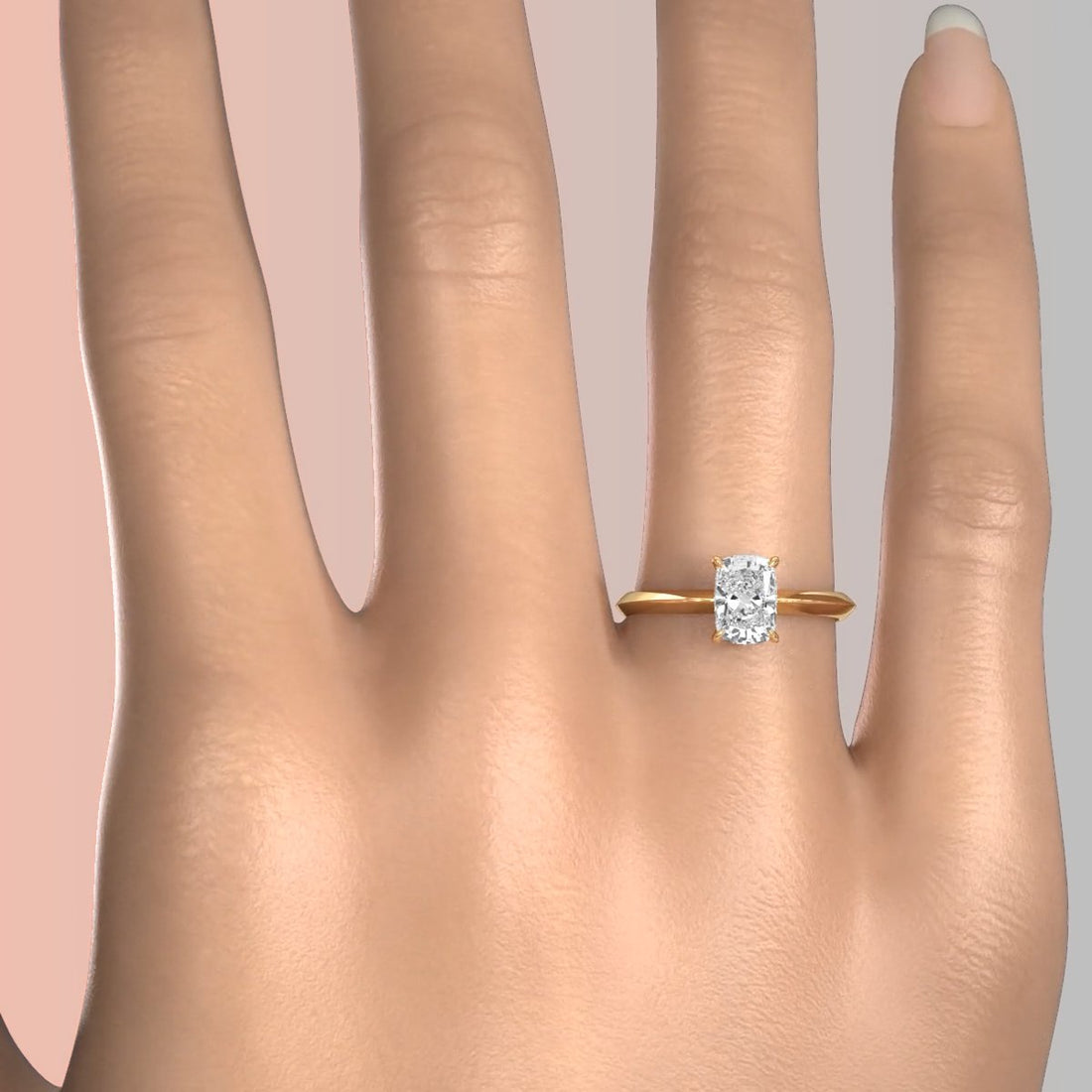 3g 2.2mm Claw Prong Solitaire Style Lab Grown Diamond Engagement Ring IGI Certified 1.00 Ctw.