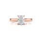 3g Lab Grown Diamond Tapper Solitaire IGI Certified Engagement Ring Setting 2mm 1.00 Ctw.