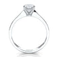3g Lab Grown Diamond Tapper Solitaire IGI Certified Engagement Ring Setting 2mm 1.00 Ctw.