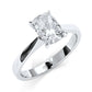 3g Lab Grown Diamond Tapper Solitaire IGI Certified Engagement Ring Setting 2mm 1.00 Ctw.