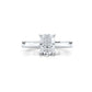 3g Lab Grown Diamond Tapper Solitaire IGI Certified Engagement Ring Setting 2mm 1.00 Ctw.
