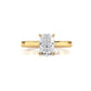 3g Lab Grown Diamond Tapper Solitaire IGI Certified Engagement Ring Setting 2mm 1.00 Ctw.