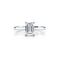 3g Lab Grown Diamond Tapper Solitaire IGI Certified Engagement Ring Setting 2mm 1.00 Ctw.