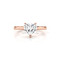 3g Lab Grown Diamond Tapper Solitaire IGI Certified Engagement Ring Setting 2mm 1.00 Ctw.