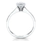 3g Lab Grown Diamond Tapper Solitaire IGI Certified Engagement Ring Setting 2mm 1.00 Ctw.