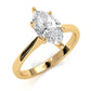 3g Lab Grown Diamond Tapper Solitaire IGI Certified Engagement Ring Setting 2mm 1.00 Ctw.