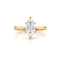 3g Lab Grown Diamond Tapper Solitaire IGI Certified Engagement Ring Setting 2mm 1.00 Ctw.
