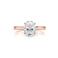 3g Lab Grown Diamond Tapper Solitaire IGI Certified Engagement Ring Setting 2mm 1.00 Ctw.