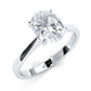 3g Lab Grown Diamond Tapper Solitaire IGI Certified Engagement Ring Setting 2mm 1.00 Ctw.