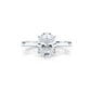 3g Lab Grown Diamond Tapper Solitaire IGI Certified Engagement Ring Setting 2mm 1.00 Ctw.