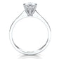 3g Lab Grown Diamond Tapper Solitaire IGI Certified Engagement Ring Setting 2mm 1.00 Ctw.