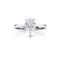 3g Lab Grown Diamond Tapper Solitaire IGI Certified Engagement Ring Setting 2mm 1.00 Ctw.